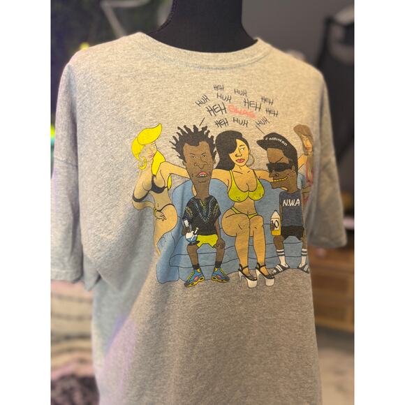 Vintage 10 Deep Beavis and Butthead NWA T Shirt - Picture 8 of 8